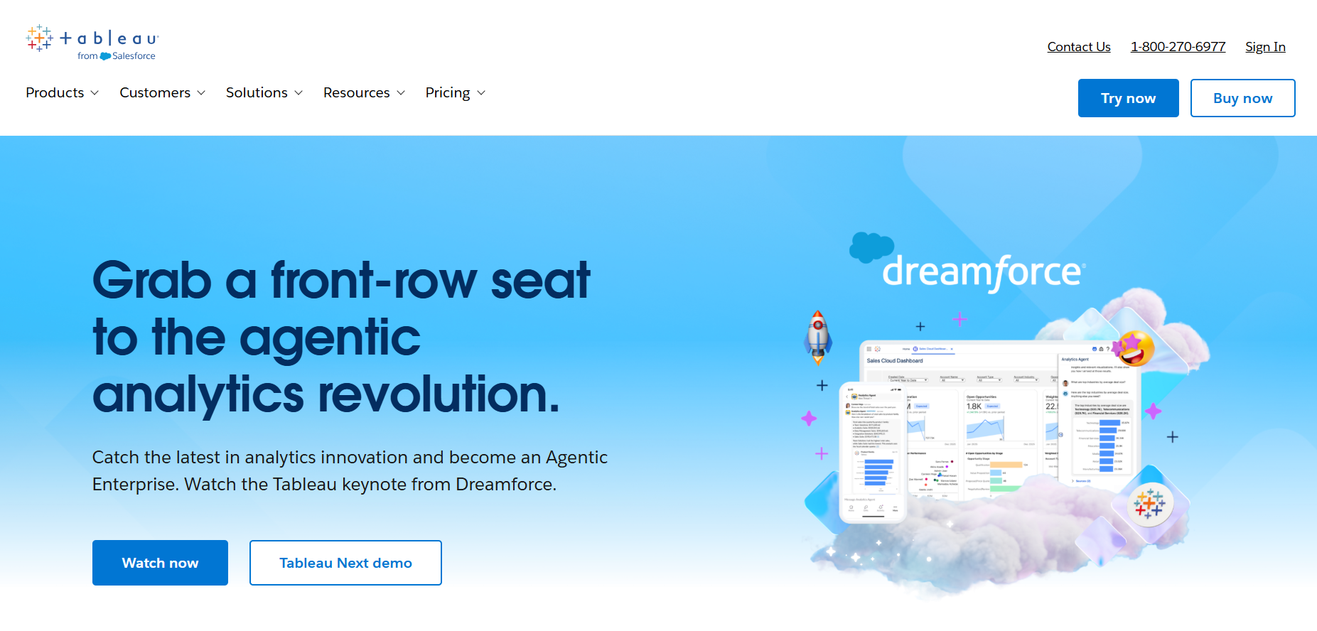 Tableau hero section