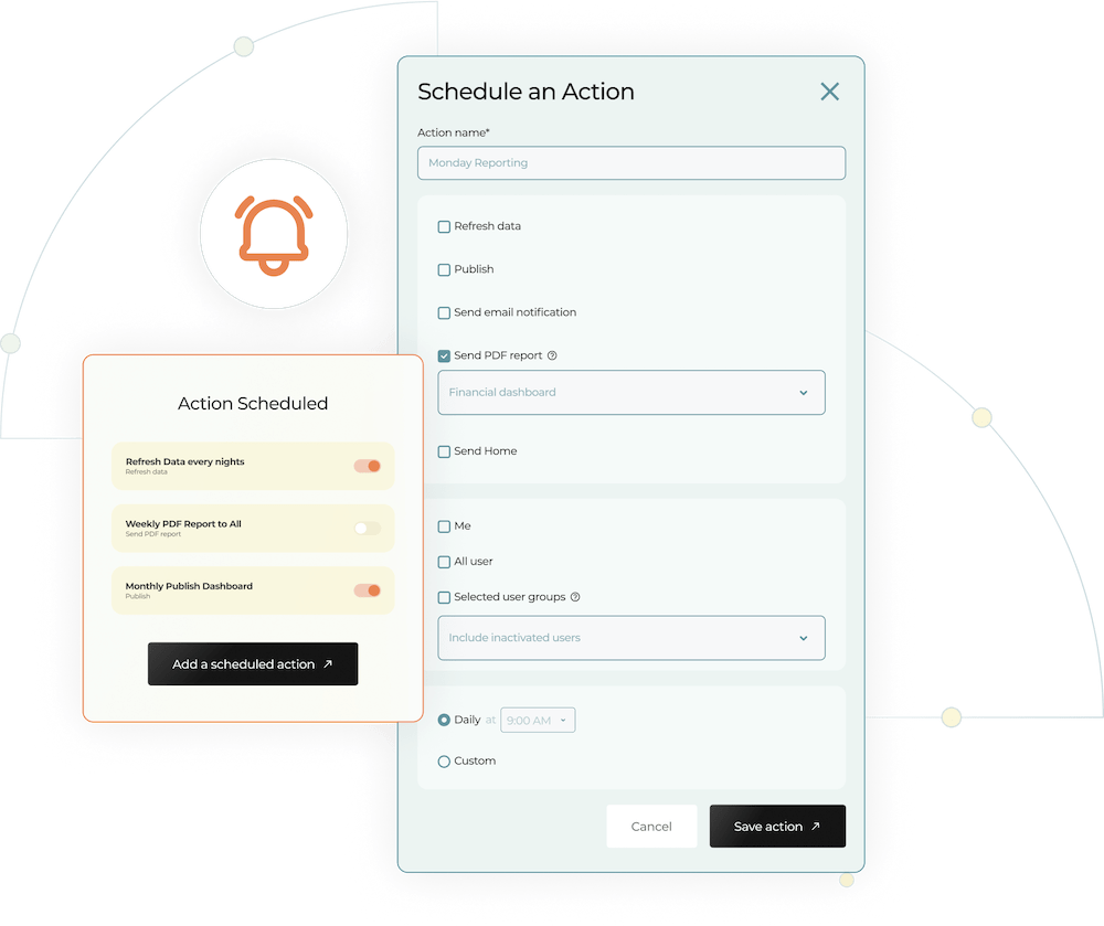 Illustration Schedule an Action Toucan Toco